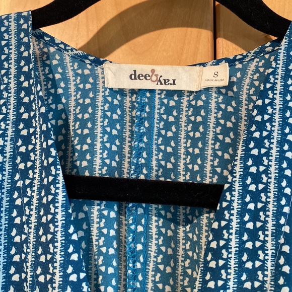 Dee & Ray Maxi Dress in Blue and White size S - Picture 5 of 12